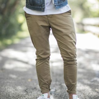 3Vo6Oh Men's Straight Fit Chino Pants — Cotton Twill